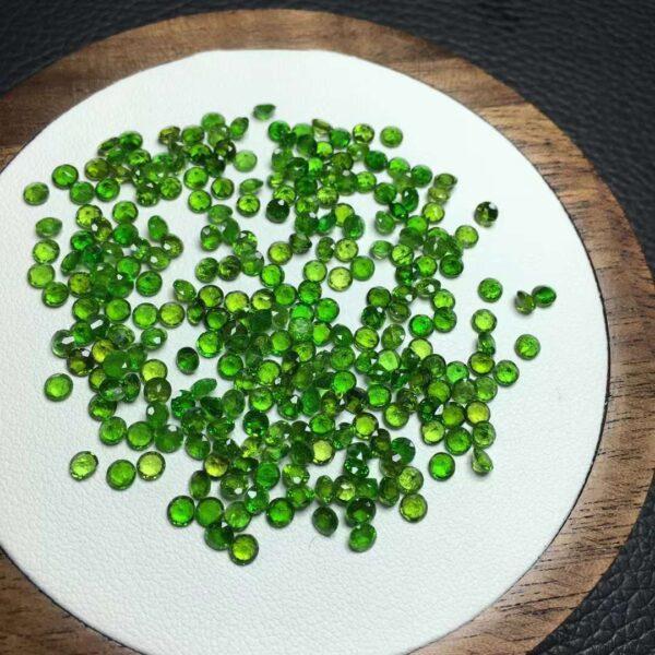 facet bead, diopside bead, green bead, clear bead, ring gemstone - Image 4