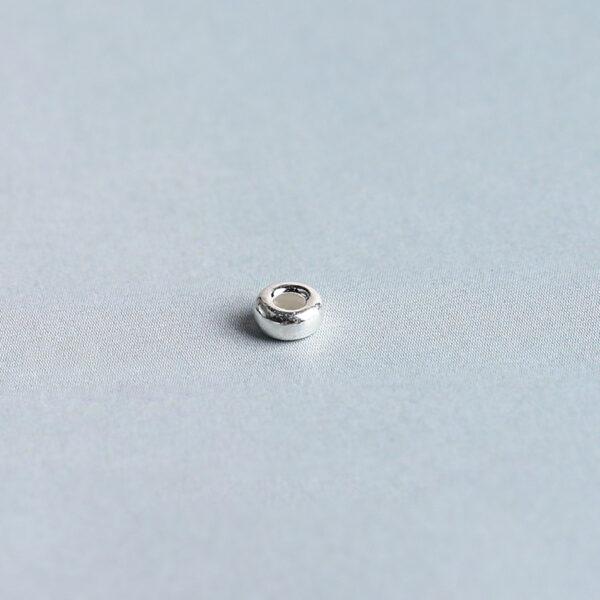 ring bead, donut bead, simple bead, spacer bead, s925 sterling silver, silver bead, bright silver bead - Image 5