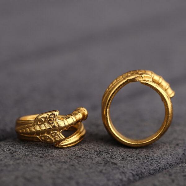 ring bead, sword bead, spacer bead, s925 sterling silver, sterling silver bead, golden bead, gild bead - Image 5