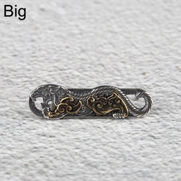 Tiger bead, Auspicious Beast, spacer bead, s925 sterling silver, silver bead, silver charm, oxidized silver bead - Image 6