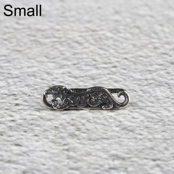 Tiger bead, Auspicious Beast, spacer bead, s925 sterling silver, silver bead, silver charm, oxidized silver bead - Image 5