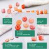 multi shapes bead, agate bead, agate charm, pink bead, orange bead, red bead