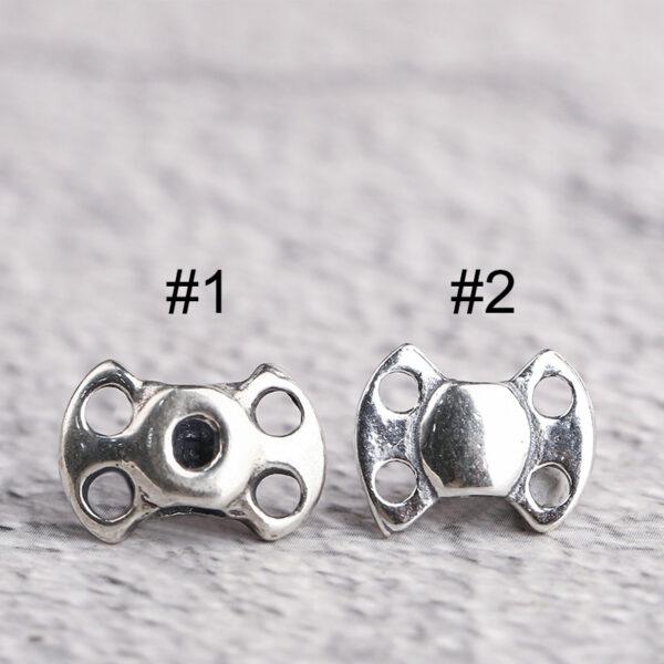 bow bead, butterfly bead, hollow bead, spacer bead, s925 sterling silver, silver bead, oxidized silver bead - Image 6